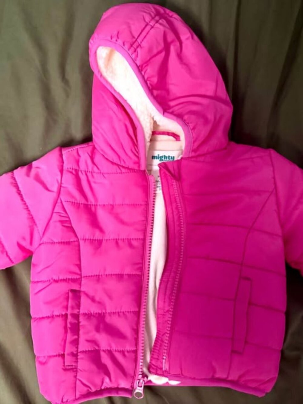 Mighty Pink baby winter jacket size 6 months